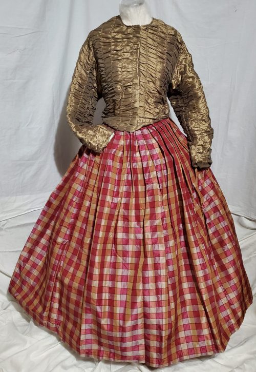 Traveling Dress - Beige, Pink and Purple