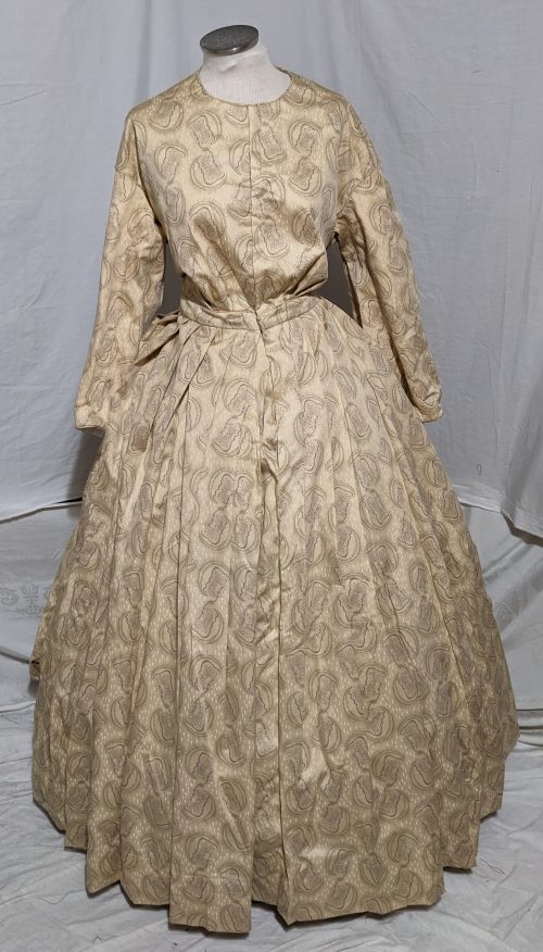 Day Dress - Tan and Cream Colored