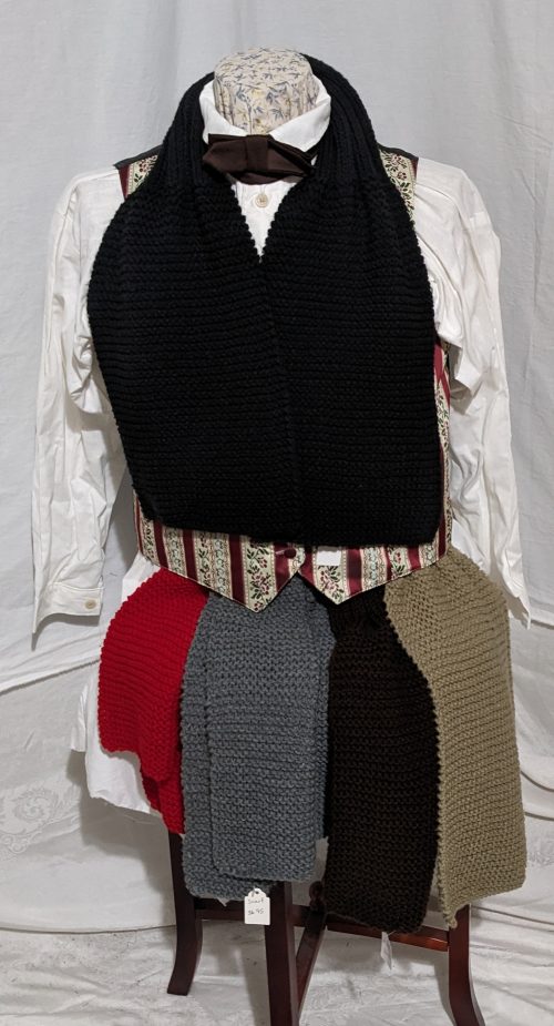 Knitted men's scarves